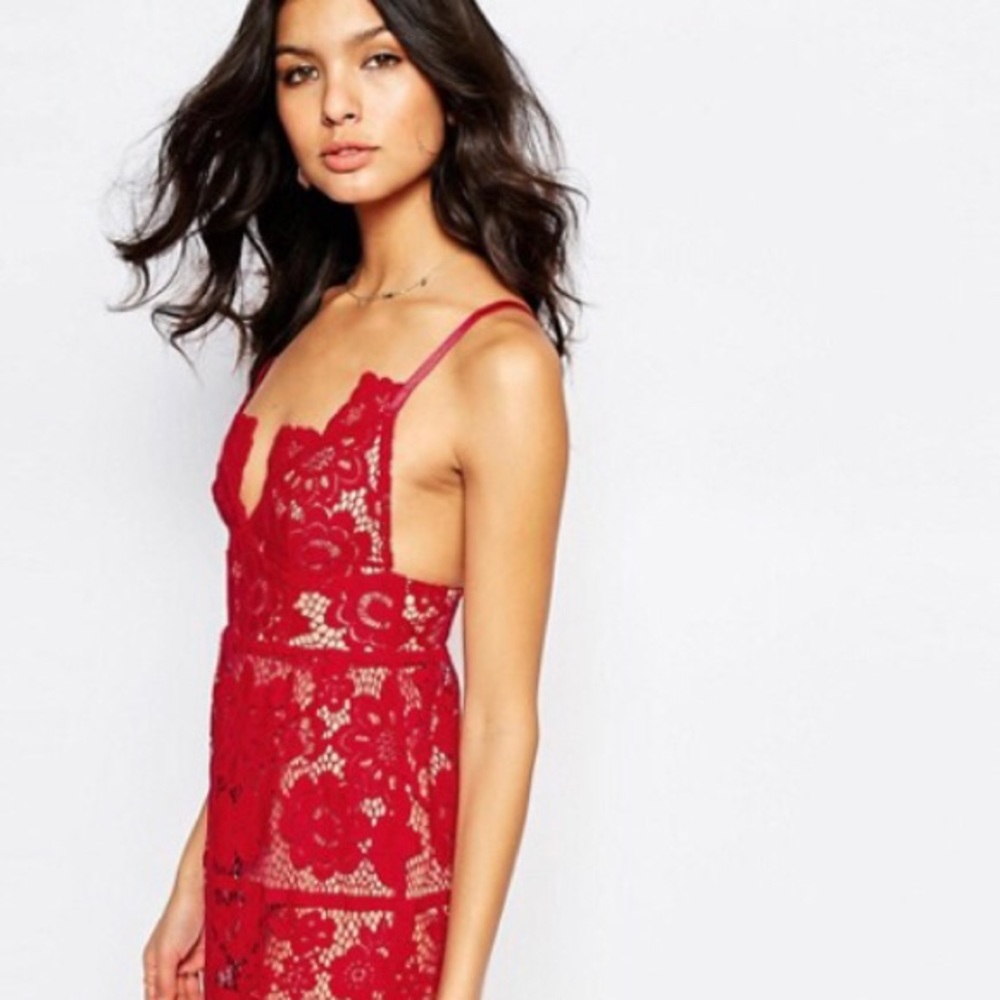 For Love and Lemons Sexy Gianna Red Dress XS